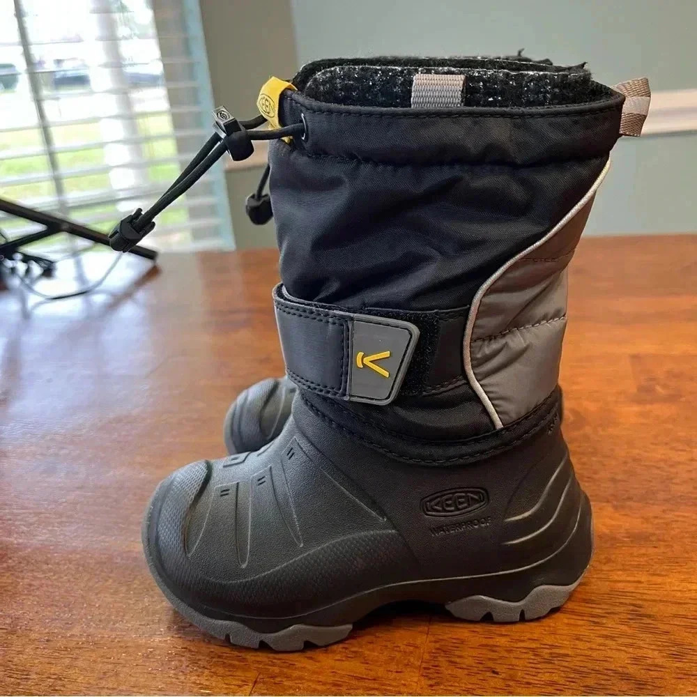 Keen Y Luni Boot II Waterproof Youth Toddler size 8 black gray - Picture 4 of 10
